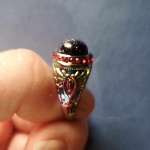 New Sunstone Sun Sitara Rainbow Hematite Ring. - Picture 9 of 14